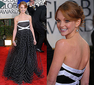 Jayma Mays in Badgley Mischka at 2010 Golden Globes Awards