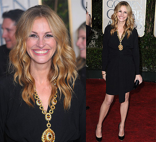 Julia Roberts in Yves Saint Laurent at the 2010 Golden Globe Awards