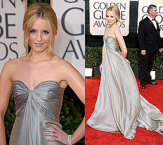 Dianna Agron in Reem Acra at 2010 Golden Globe Awards
