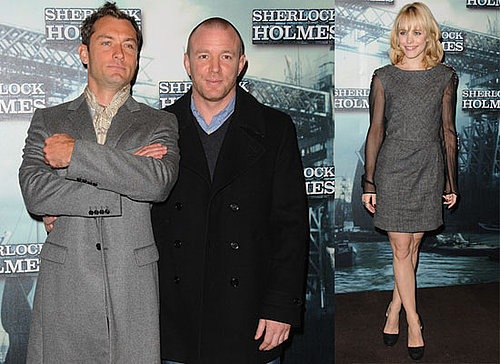 Photos of Jude Law, Rachel McAdams, and Guy Ritchie at a Paris Photo Call For Sherlock Holmes