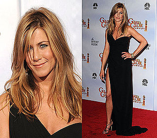 Jennifer Aniston in Valentino at the 2010 Golden Globe Awards Red Carpet