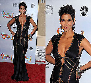 Halle Berry in Kaufman Franco at the 2010 Golden Globe Awards