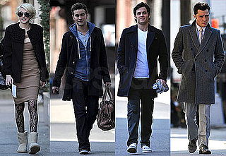 Photos of Ed Westwick, Penn Badgley, and Chace Crawford on the NY Set of Gossip Girl