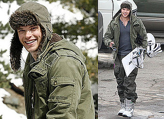 Photos of Kellan Lutz Snowboarding in California's Big Bear With His Brother Brandon