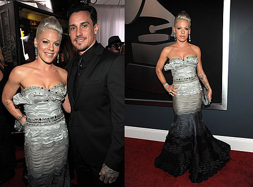 Pink and Carey Hart at 2010 Grammy Awards 2010-01-31 17:46:35