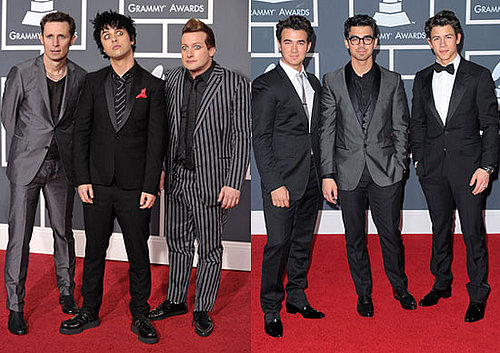 Green Day and Jonas Brothers at 2010 Grammy Awards