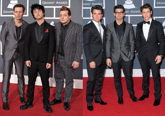 Green Day and Jonas Brothers at 2010 Grammy Awards