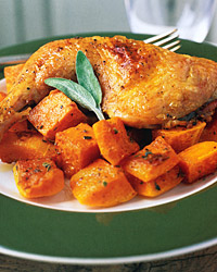 Easy Roast Chicken With Butternut Squash Recipe