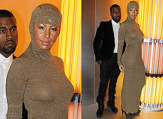 Amber Rose at Chanel Couture Show in Knitted Maxi