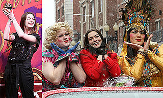 Photos of Anne Hathaway With Adam Shulman Receiving Her Hasty Pudding Woman of The Year Award Pot
