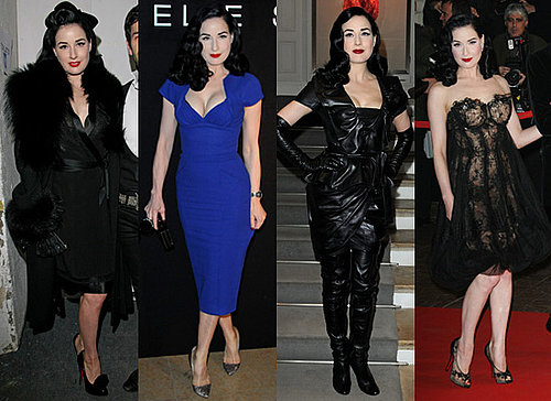 Dita Von Teese at Couture Spring Fashion Week