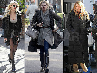 Photos of Blake Lively, Kelly Rutherford and Taylor Momsen Filming Gossip Girl