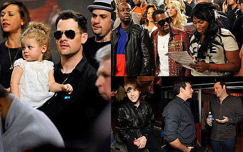 Photos of Nicole Richie, Joel Madden, Harlow Madden, Jennifer Hudson, Justin Bieber, and Jonas Brothers Recording a Haiti Single 2010-02-02 19:00:51