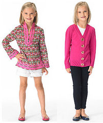 Tory Burch Outfits Little Darlings in Tunics and Cardigans Tory Burch Outfits Little Darlings in Tunics and Cardigans