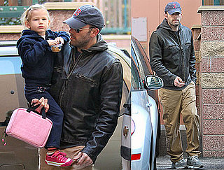 Photos of Ben Affleck in a Red Sox Hat Bringing Violet to School in LA