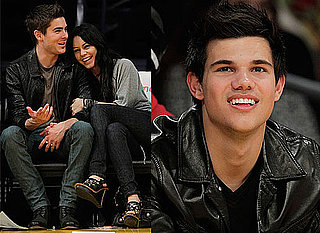 Photos of Taylor Lautner, Zac Efron and Vanessa Hudgens at LA Lakers Game