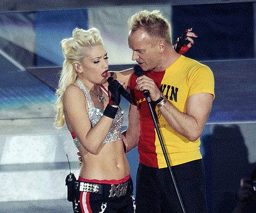 Gwen Stefani joined Sting to sing "Message in a Bottle" in 2003.
Gwen Stefani joined Sting to sing "Message in a Bottle" in 2003.