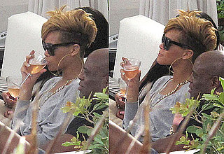 Photos of Rihanna Relaxing by the Pool in Miami