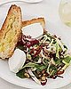 Recipe For Dinner Salad of Bitter Greens With Toasted Almonds and Goat Cheese