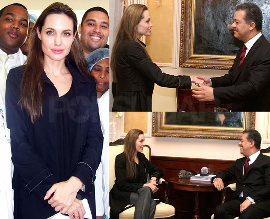 Photos of Angelina Jolie in Haiti