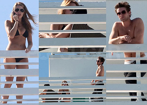 Blake Lively Bikini Photos in Miami With Penn Badgley and Chace Crawford