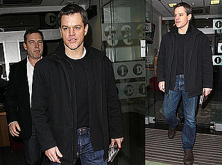Photos of Matt Damon Outside BBC Radio One in London
