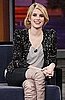 Emma Roberts Wears Black Sequin Cardigan to Jay Leno Show