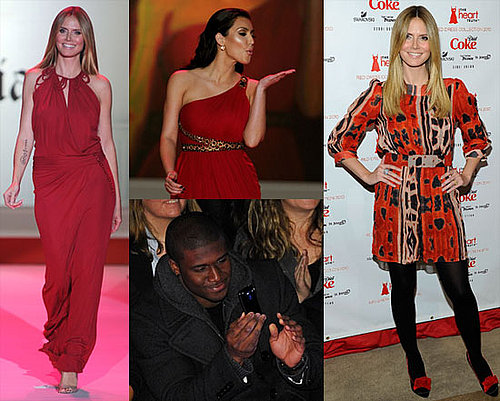 Photos of Heidi Klum, Kim Kardashian, Pregnant Bethenny Frankel, and More at the 2010 Red Dress Heart Truth Fashion Show in NYC 2010-02-12 09:00:00