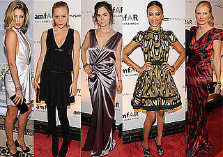 Photos of Celebs from New York Fashion Week amFAR Benefit Gala with Mary-Kate Olsen, Zoe Saldana, Meryl Streep, Chloe Sevigny,