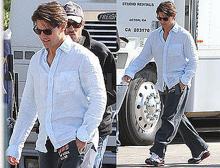 Photos of Tom Cruise on the LA Set of Knight and Day