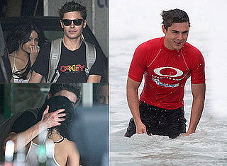 Photos of Zac Efron at Sydney's Bondi Beach For a Surfing Promotion With Oakley