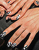Sequin Zebra Manicure at The Blonds