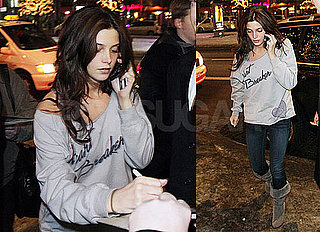 Photos of Ashley Green Signing Autographs in Germany Wearing a Grey Sweat Shirt and Jeans