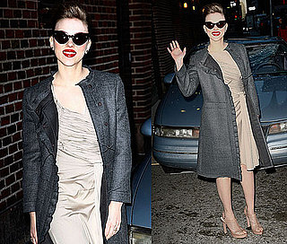 Photos of Scarlett Johansson Leaving The Late Show in NYC