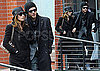 Photos of Justin Timberlake and Jessica Biel Wearing Black Jackets as They Exit His NYC Apartment