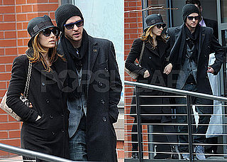 Photos of Justin Timberlake and Jessica Biel Wearing Black Jackets as They Exit His NYC Apartment