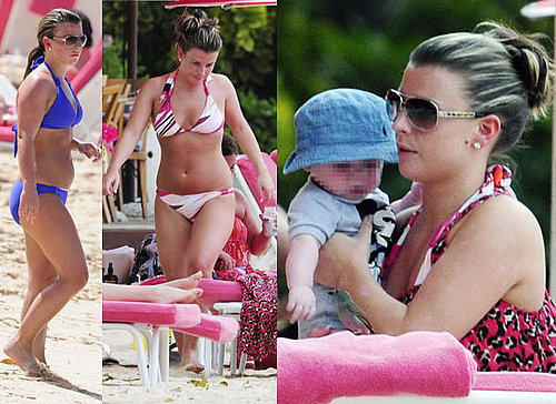 Photos of Coleen Rooney in Bikini and Baby Kai Rooney on Holiday on Beach in Barbados, Kai Rooney Pictures