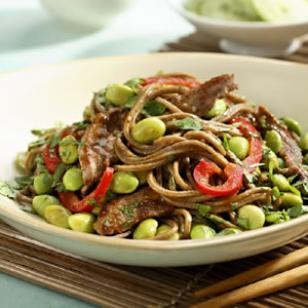 Easy Hoisin Beef and Edamame Noodle Recipe