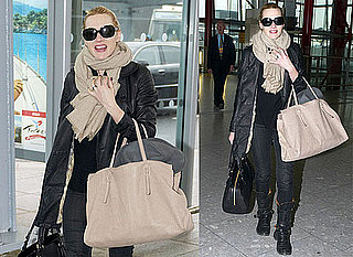 Photos of Kate Winslet Leaving Heathrow After Attending BAFTA Awards in London