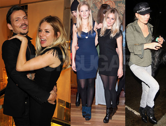 Photos of Kate Moss and Sienna Miller at London Fashion Week Photos of Kate Moss and Sienna Miller at London Fashion Week