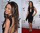 Mila Kunis Wearing a Black Keyhole Dress