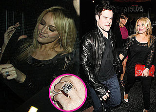 Photos of Newly-Engaged Hilary Duff And Mike Comrie Leaving Katsuya in LA After Returning From Vacation