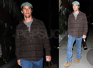 Photos of Matthew McConaughey Wearing a Plaid Shirt and Hat in LA