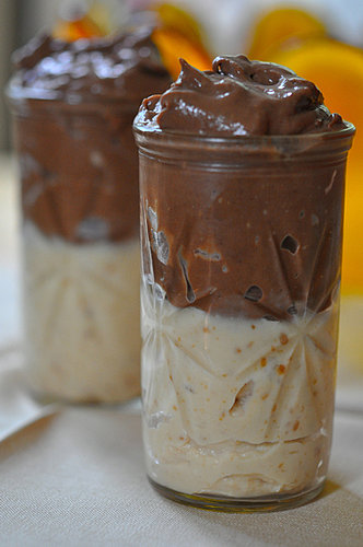 Peanut Butter and Chocolate Pudding Cups Peanut Butter and Chocolate Pudding Cups