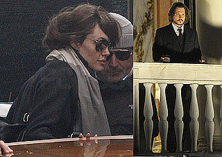 First Photos of Angelina Jolie and Johnny Depp Together on Set of The Tourist!