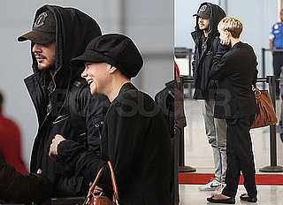 Photos of Carey Mulligan and Shia LaBeouf At JFK Flying to LA for Oscars