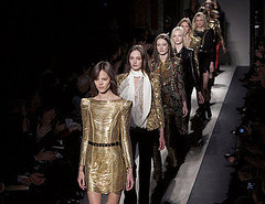 Christophe Decarnin Goes for the Gold with Balmain Fall 2010