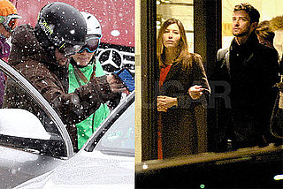 Photos of Justin Timberlake and Jessica Biel in Verbier Skiing and Sledding