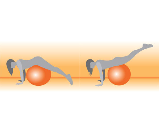 Back Extensions on a Stability Ball