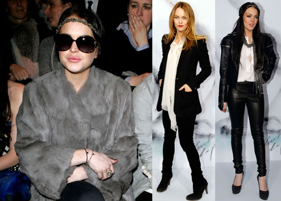 Photos of Kate Moss, Lindsay Lohan, And Vanessa Paradis Exploring Paris Fashion Week Photos of Kate Moss, Lindsay Lohan, And Vanessa Paradis Exploring Paris Fashion Week